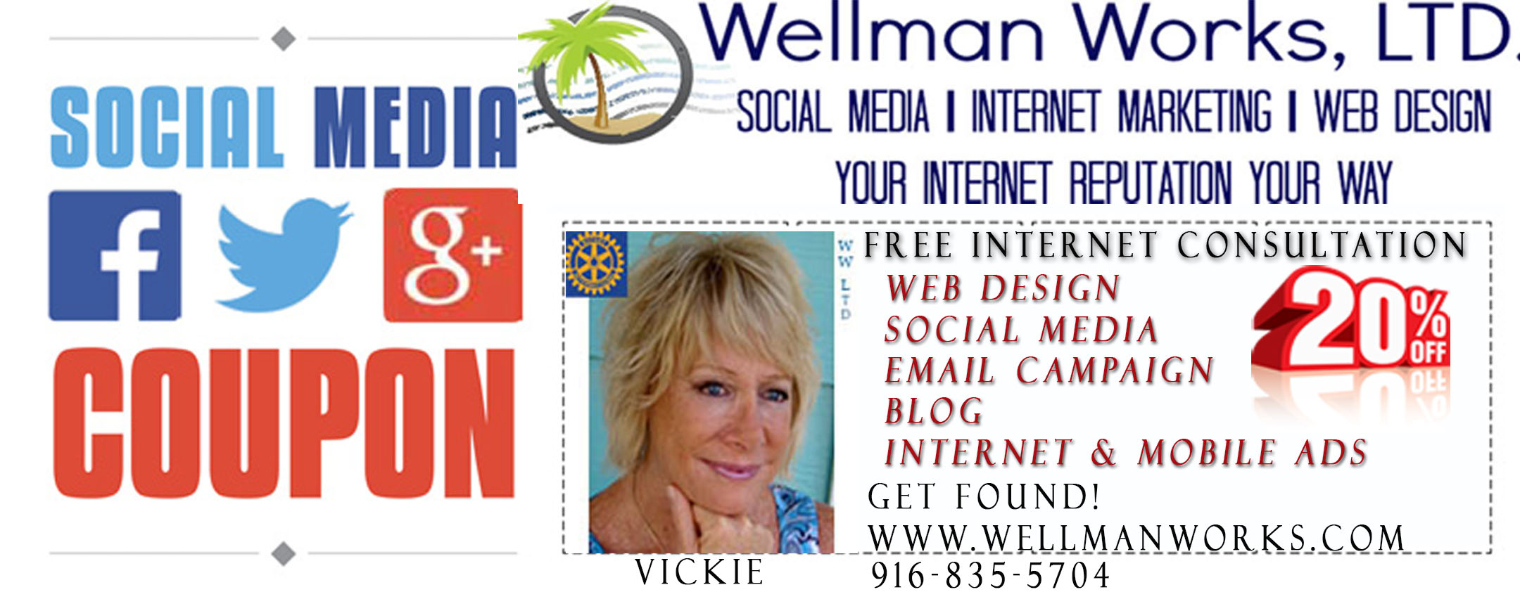 Social Media, Internet Marketing, Facebook, Google+, Twitter, LinkedIn, Web Design